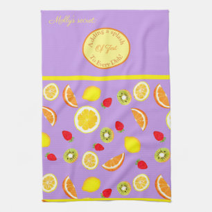 The Secret: Zesty Summer Fruits Tea Towel