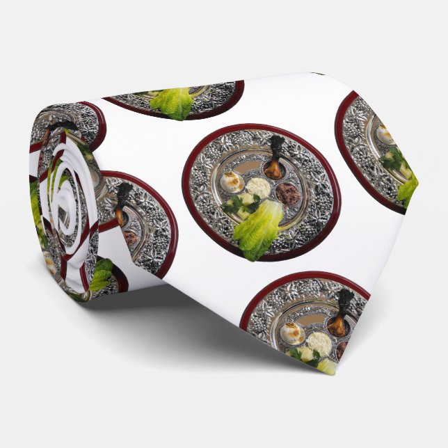 The Seder Plate Tie (Rolled)