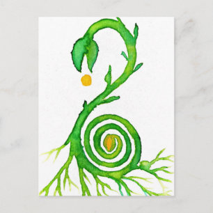 the seed of a new life canvas print postcard