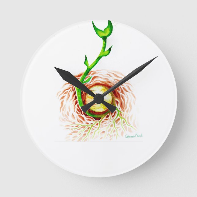 The seed of life poster canvas print postcard magn round clock (Front)