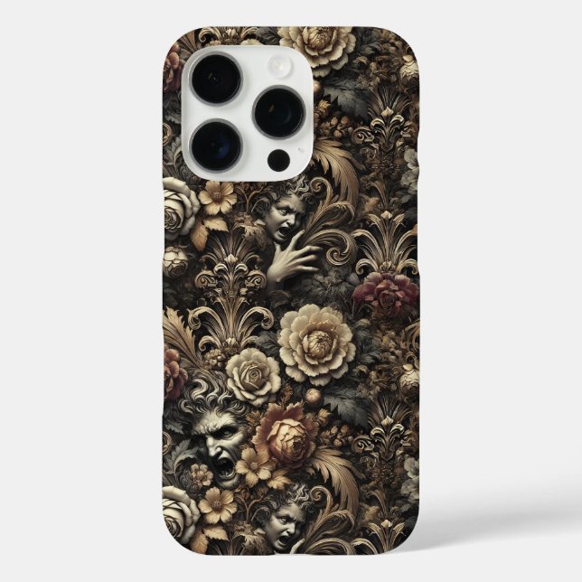 The Seeds We Sow – Gothic Baroque Floral Pattern Case-Mate iPhone Case (Back)
