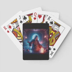 The Seer In His Chambers Consulting The Oracle Playing Cards