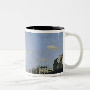 The Seine and Notre Dame in Paris, 1864 Two-Tone Coffee Mug