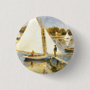 The Seine at Argenteuil Auguste Renoir 3 Cm Round Badge