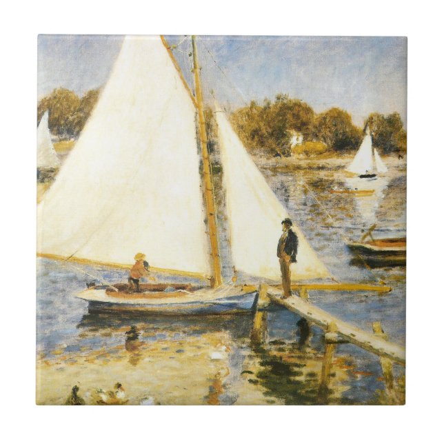 The Seine at Argenteuil  Auguste  Renoir   Ceramic Tile (Front)