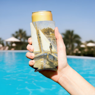 The Seine at Argenteuil Auguste Renoir Seltzer Can Cooler