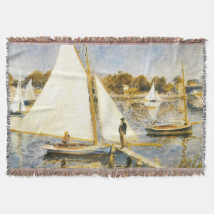 The Seine at Argenteuil Auguste Renoir Throw Blanket