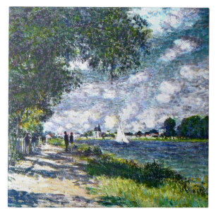The Seine at Argenteuil Ceramic Tile