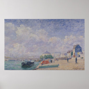 The Seine at Bercy, 1885 Poster