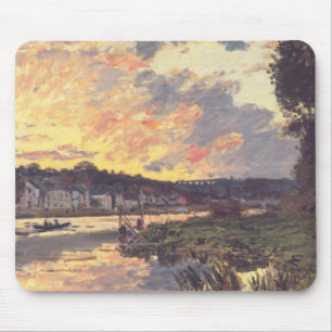 The Seine at Bougival in the Evening Mouse Pad