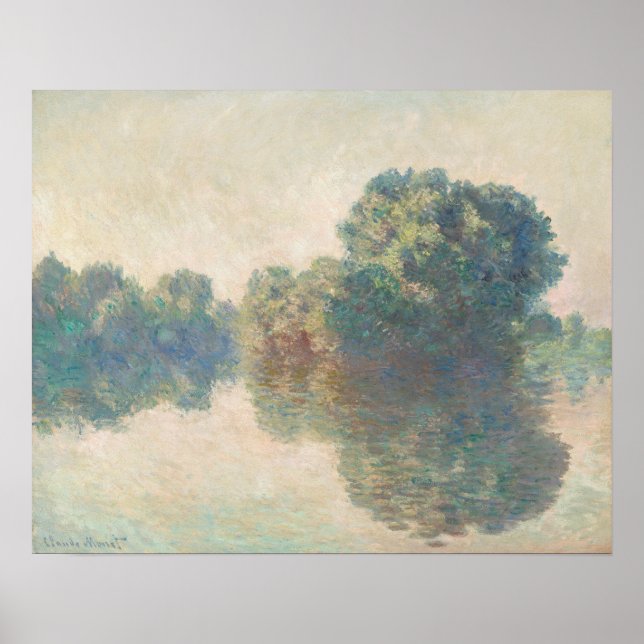 The Seine at Giverny by Claude Monet Poster (Front)