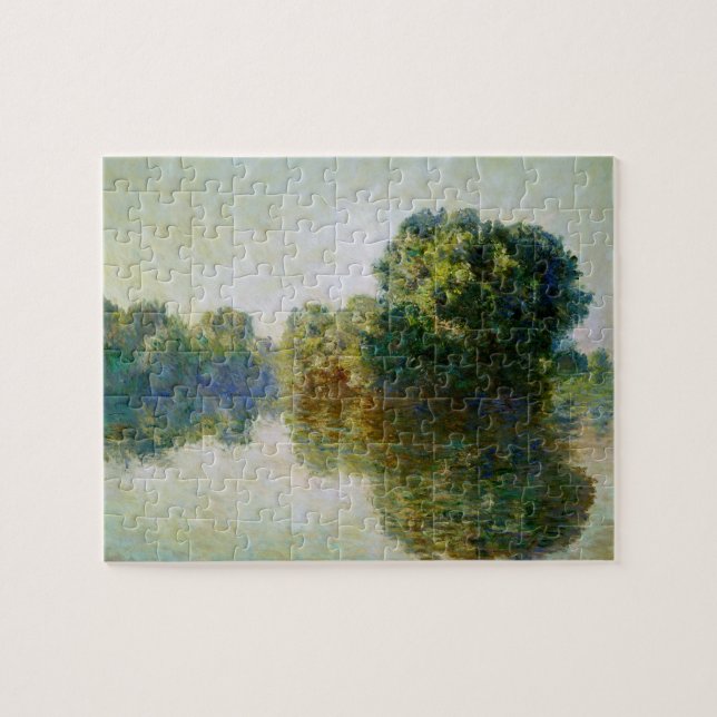 The Seine at Giverny Claude Monet Fine Art Jigsaw Puzzle (Horizontal)