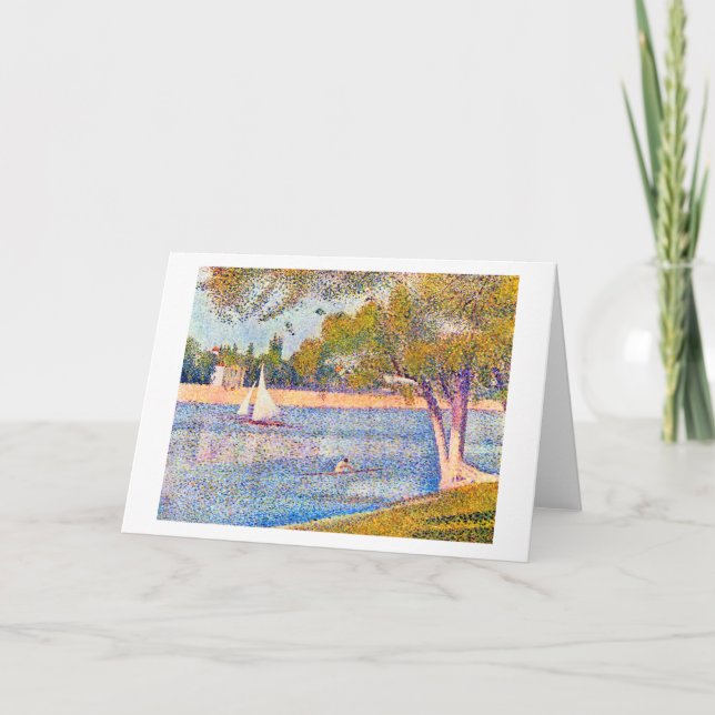 The Seine at La Grande Jatte, Seurat Card (Front)