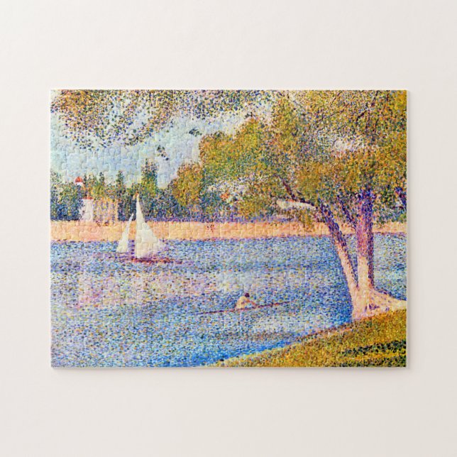 The Seine at La Grande Jatte, Seurat Jigsaw Puzzle (Horizontal)