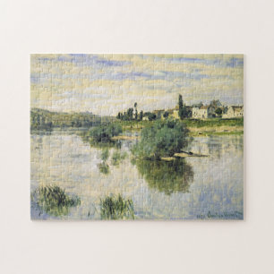 The Seine at Lavacourt Monet Fine Art Jigsaw Puzzle