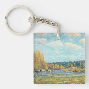 The Seine at Saint-Cloud Alfred Sisley Key Ring