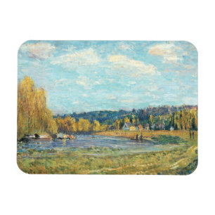 The Seine at Saint-Cloud Alfred Sisley Magnet