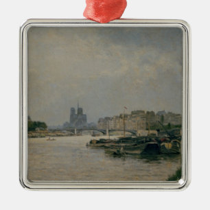 The Seine from the Quai de la Rapee Metal Ornament