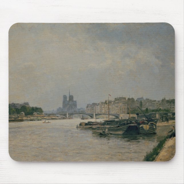 The Seine from the Quai de la Rapee Mouse Pad (Front)