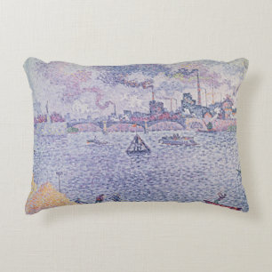 The Seine, Grenelle, 1899 Decorative Cushion