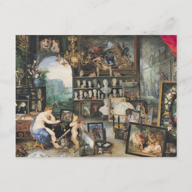 The Sense of Sight, 1617 Postcard (Front)