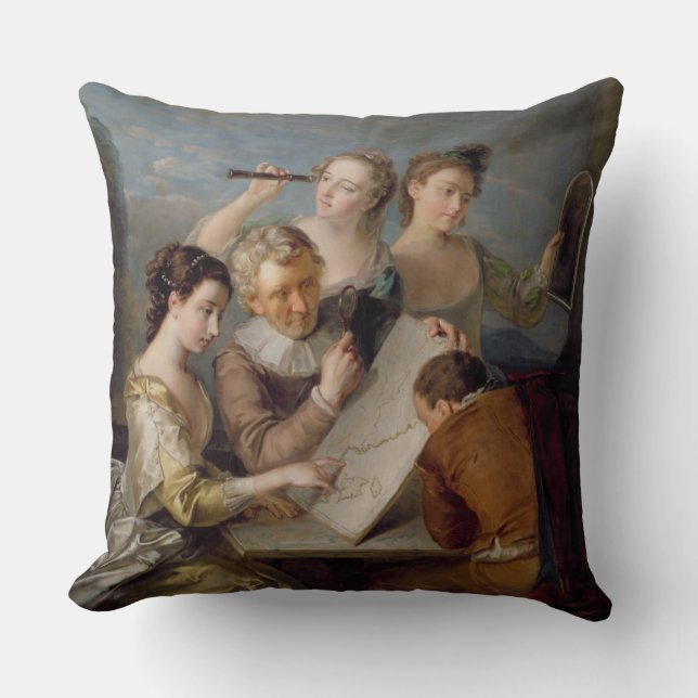 The Sense of Sight, c.1744-47 (oil on canvas) Cushion (Front)