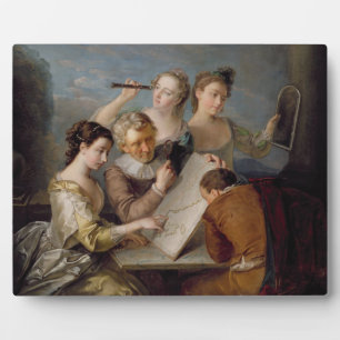 The Sense of Sight, c.1744-47 (oil on canvas) Plaque