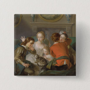 The Sense of Touch, c.1744-47 (oil on canvas) (see 15 Cm Square Badge