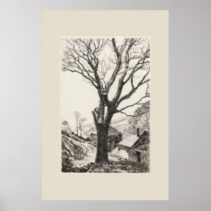 The Sentinel Cornwall Eleanor Hughes Restrike Poster