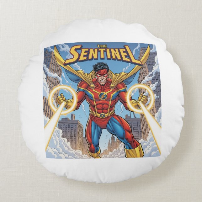 The Sentinel  Round Cushion (Front)