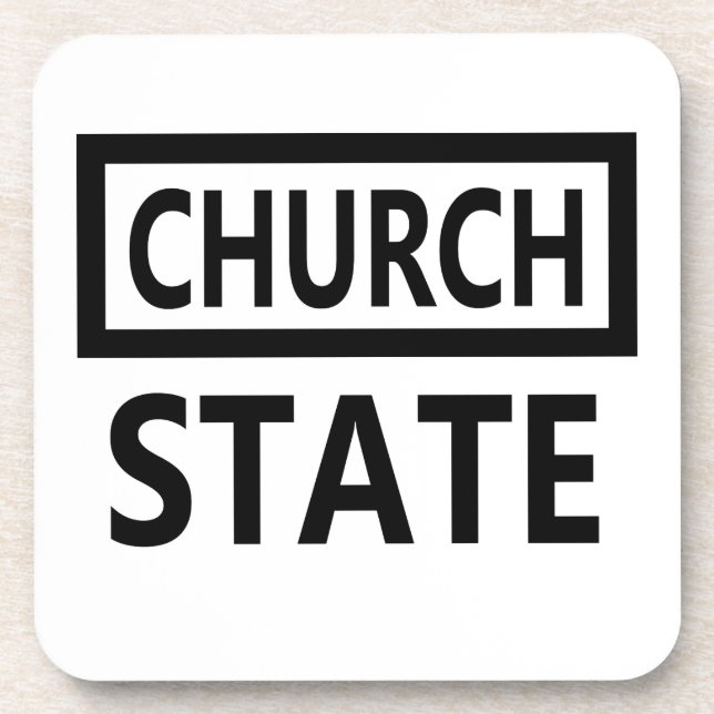 The Separation of Church and State - 1st Amendment Coaster (Front)