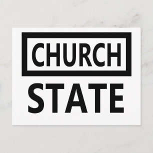 The Separation of Church and State - 1st Amendment Postcard