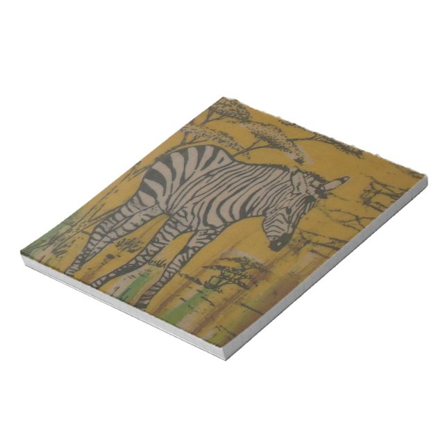 The Serengeti Spirit: Zebra Grazing in the Mara Notepad (Rotated)