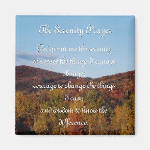 The Serenity Prayer autumn magnet