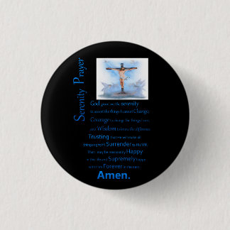 The Serenity Prayer B.C 3 Cm Round Badge