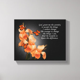"The serenity prayer" Canvas Print
