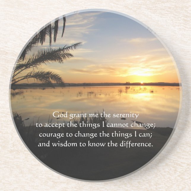 The Serenity Prayer Coaster (Front)
