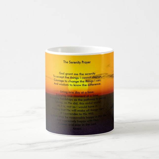 the serenity prayer coffee mug (Center)
