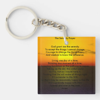The serenity prayer Key Chain