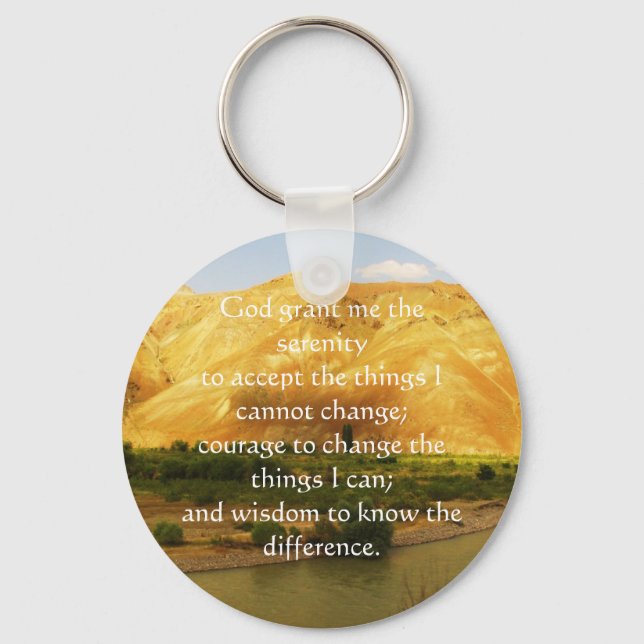 The Serenity Prayer Key Ring (Front)