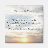 The Serenity Prayer magnet