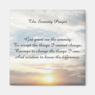 The Serenity Prayer magnet