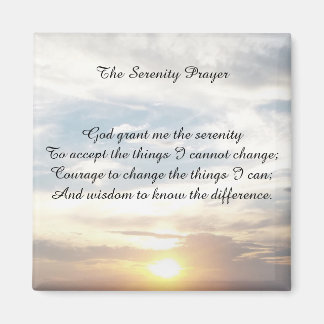 The Serenity Prayer magnet