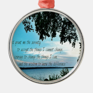 The Serenity Prayer Metal Tree Decoration