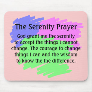 The Serenity Prayer Mouse Pad