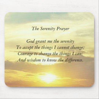The serenity prayer mousepad