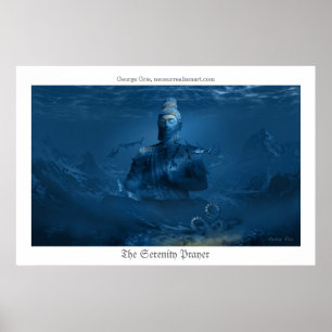 The Serenity Prayer or Tranquillity Meditation Poster