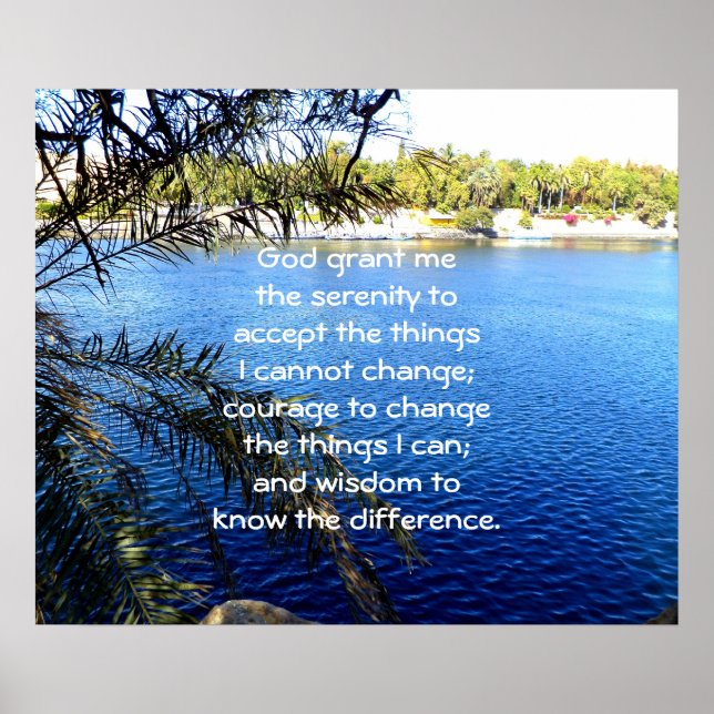 The Serenity Prayer Poster (Front)