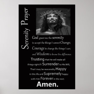 The Serenity Prayer Poster