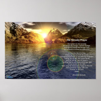 The Serenity Prayer Poster
